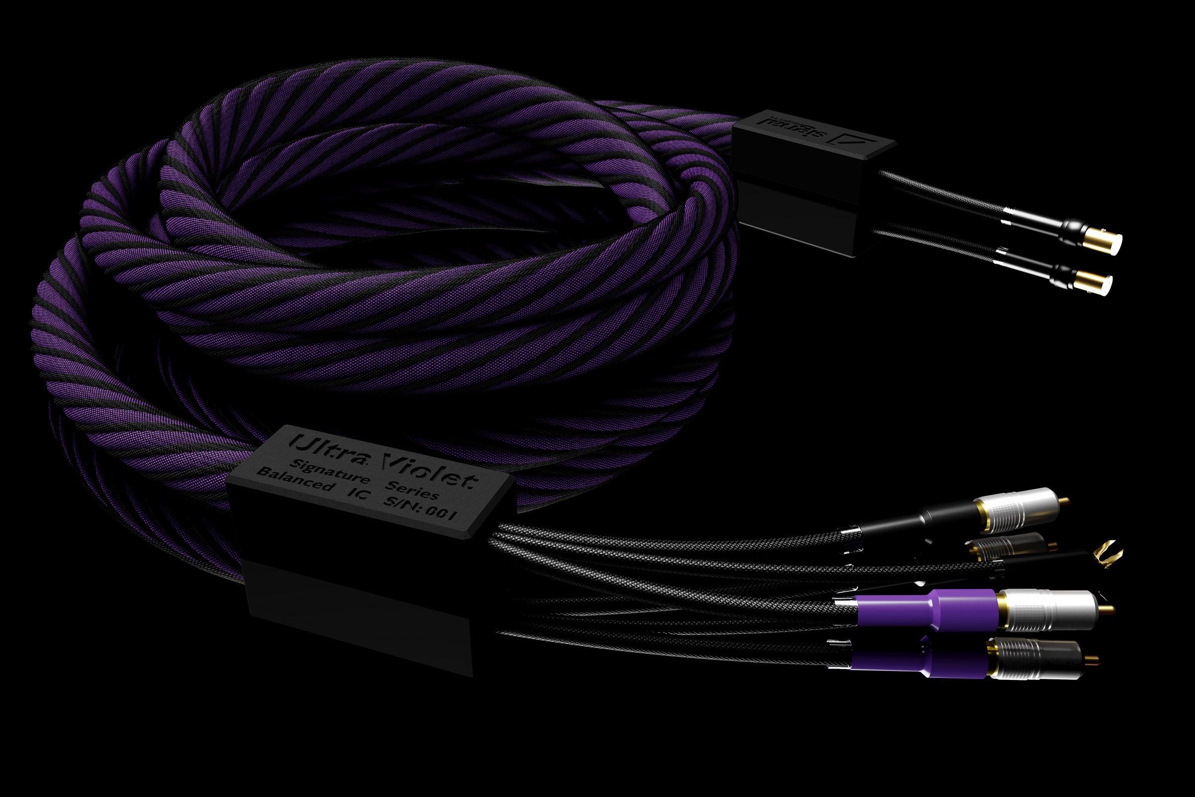 Signal Projects Ultraviolet Phono Interconnect XLR/RCA Cable - High-End Audio Cable for Turntables, Hi-Fi Systems & Professional Studios