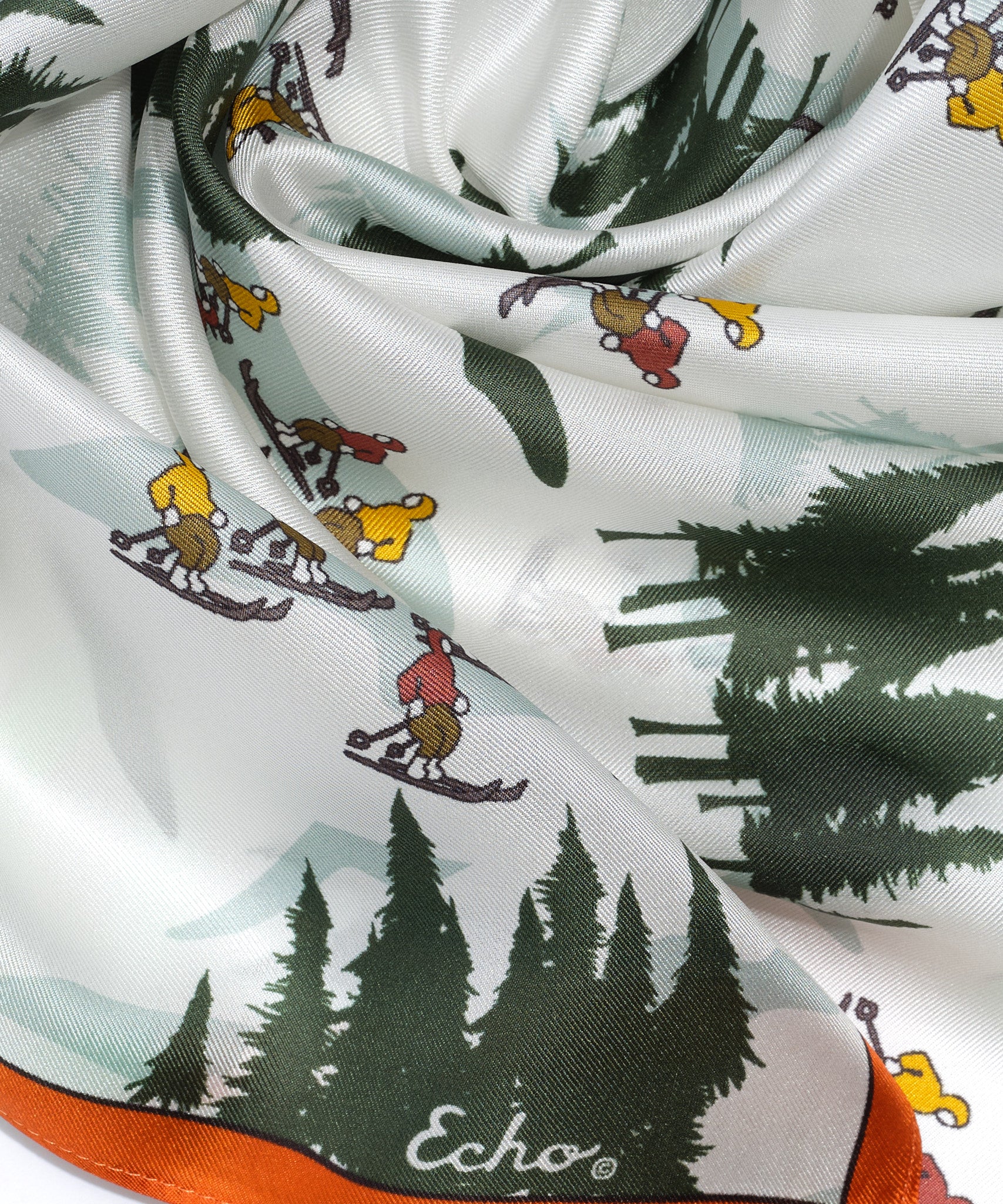 Hit The Slopes Silk Bandana - Soft & Stylish Winter Scarf for Skiing, Snowboarding & Outdoor Adventures