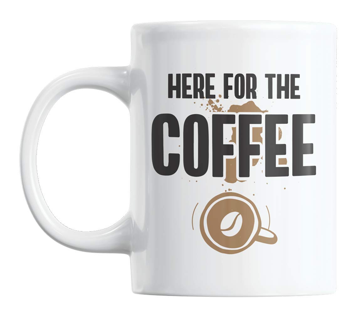 Funny Coffee Lover Ceramic Mug - 11oz Insulated Tea & Coffee Cup with Humorous Quote - Perfect for Office, Home, or Gift