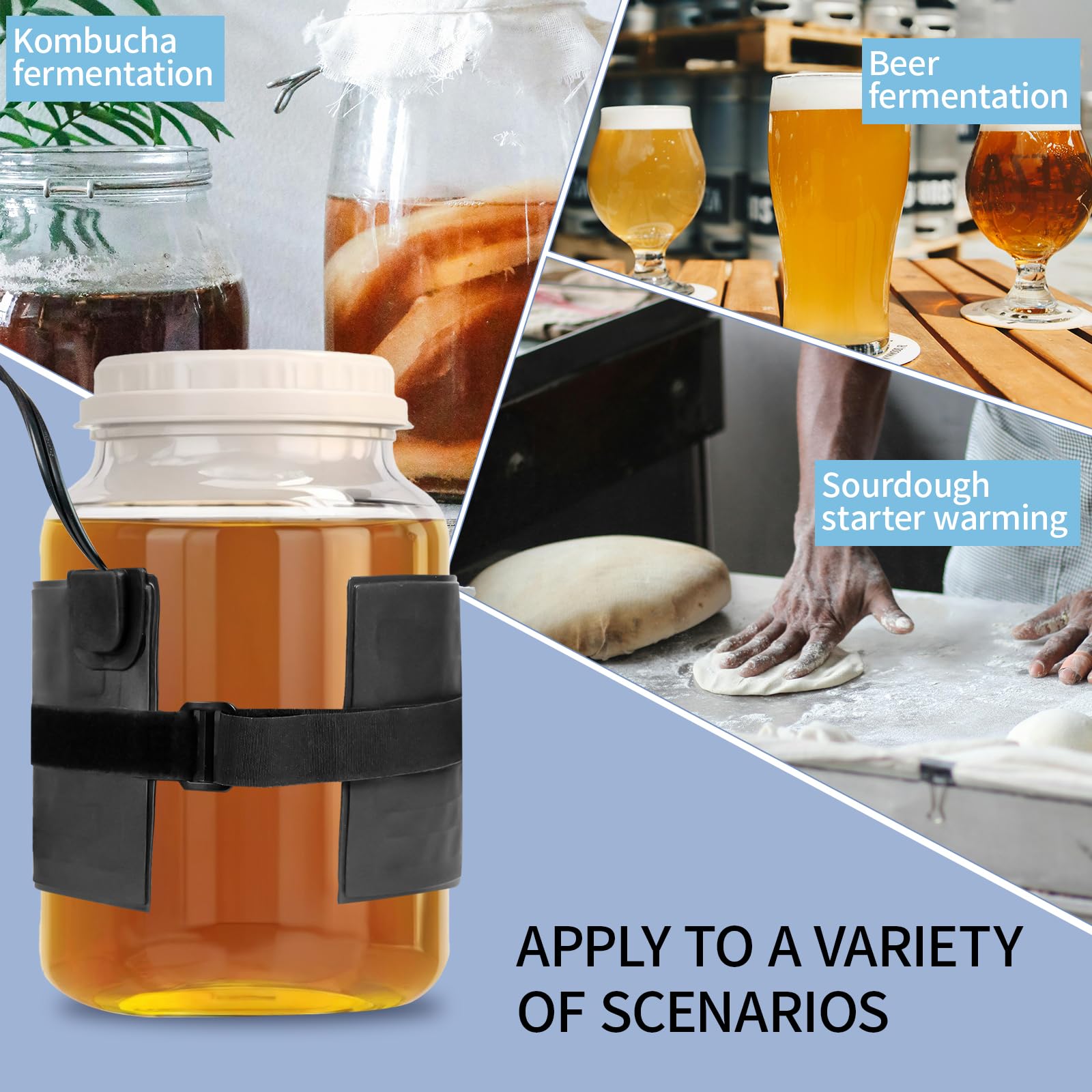Organic Kombucha & Sourdough Fermentation Heating Wrap - 19