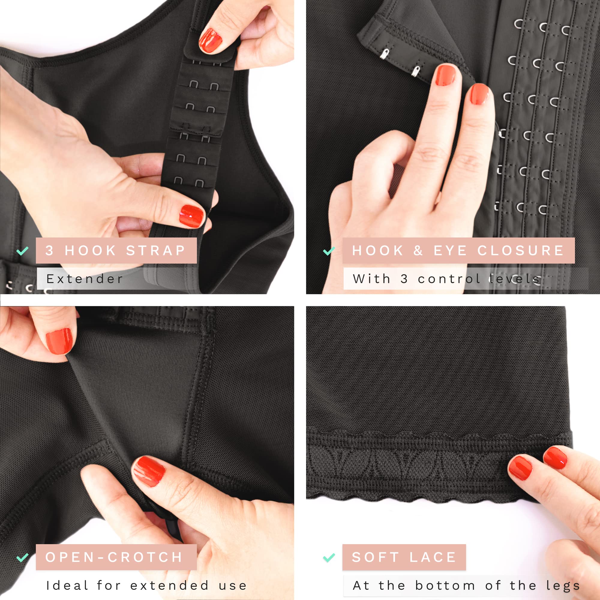 LADY COMFORT 3010 Slimming Shapewear Bodysuit - Post Surgery Compression Garment & Everyday Waist Trainer for Women | Perfect for Tummy Control, Postpartum Recovery & Special Occasions