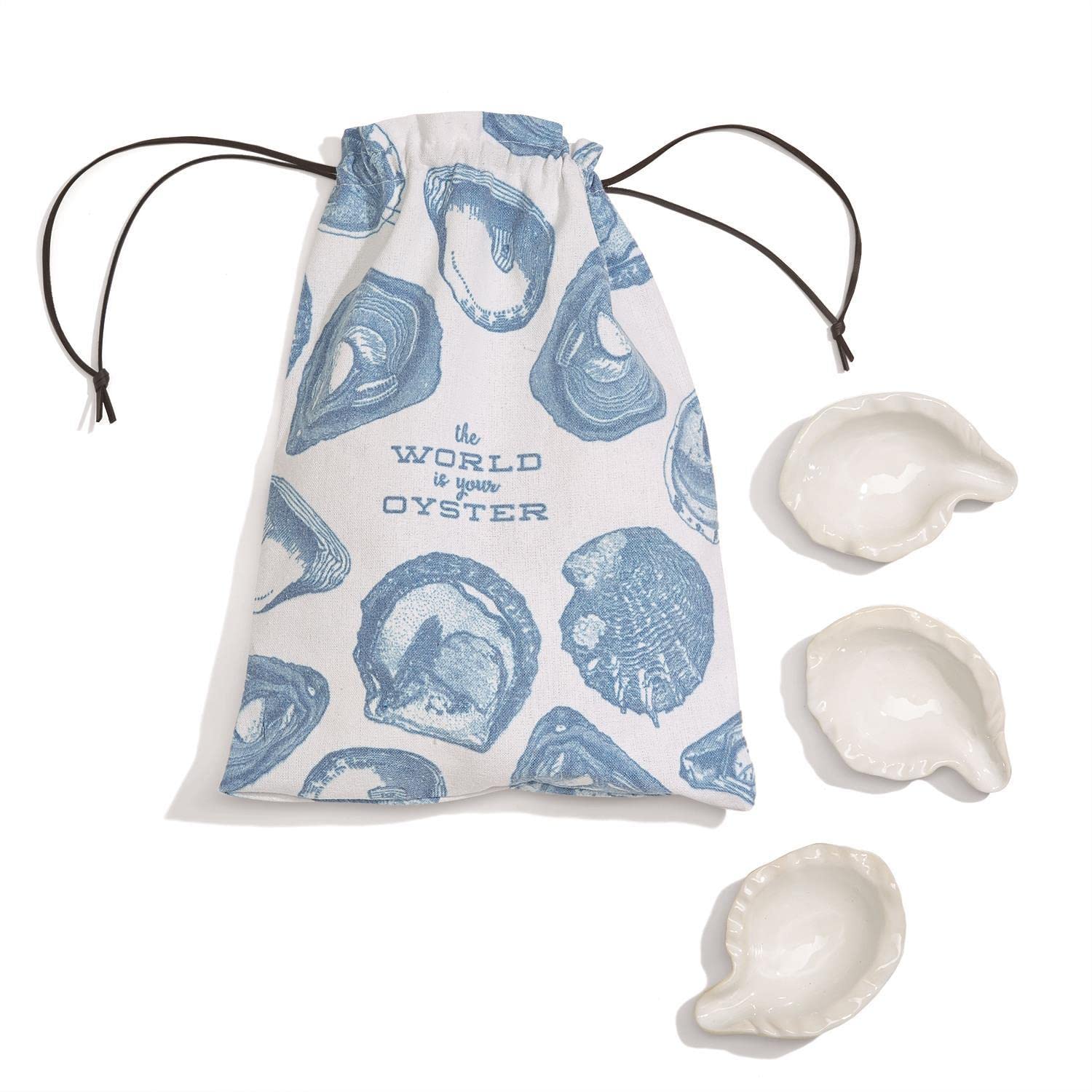 Two's Company The World is Your Oyster 12-Piece Baking Dish Set | Oven-Safe Ceramic Cookware for Casseroles, Lasagna & Desserts | Perfect for Dinner Parties & Holiday Baking