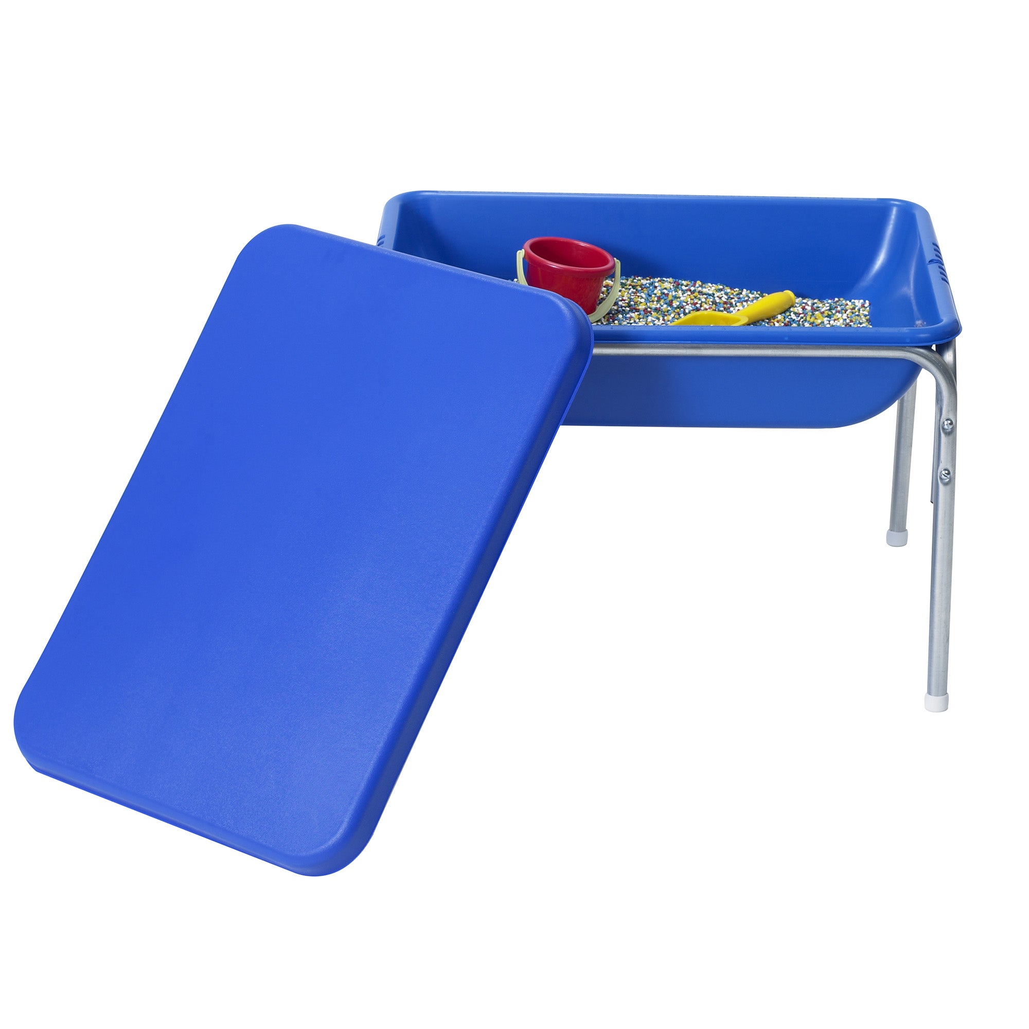 Kids Sensory Table with Lid - Small Creative Play Table for Toddlers & Preschoolers - Perfect for Indoor & Outdoor Sensory Activities