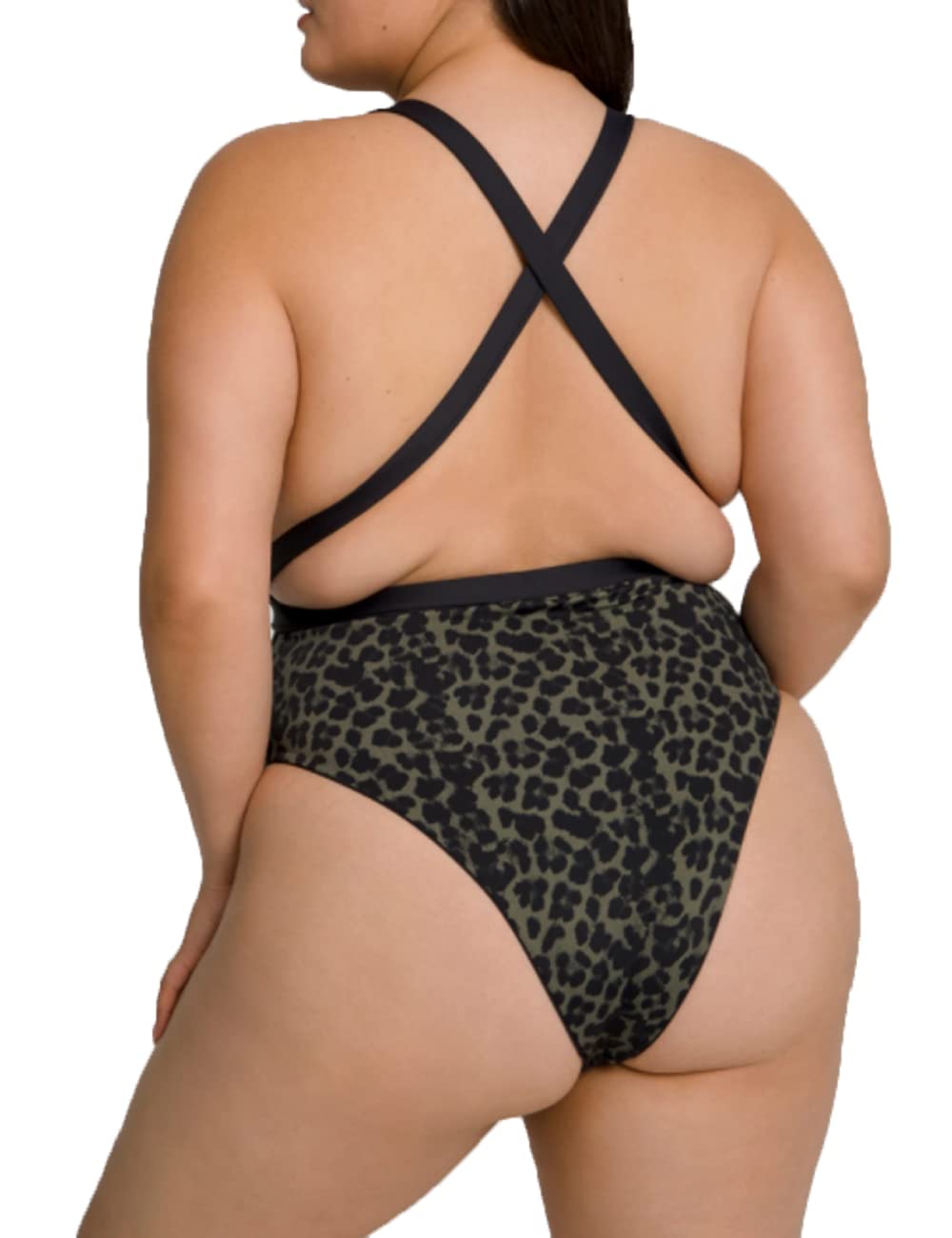 Good American Women's Reversible Dip Dive Wrap One Piece Swimsuit - Sexy High Waisted Bathing Suit for Beach, Pool & Vacation | Tummy Control Swimwear