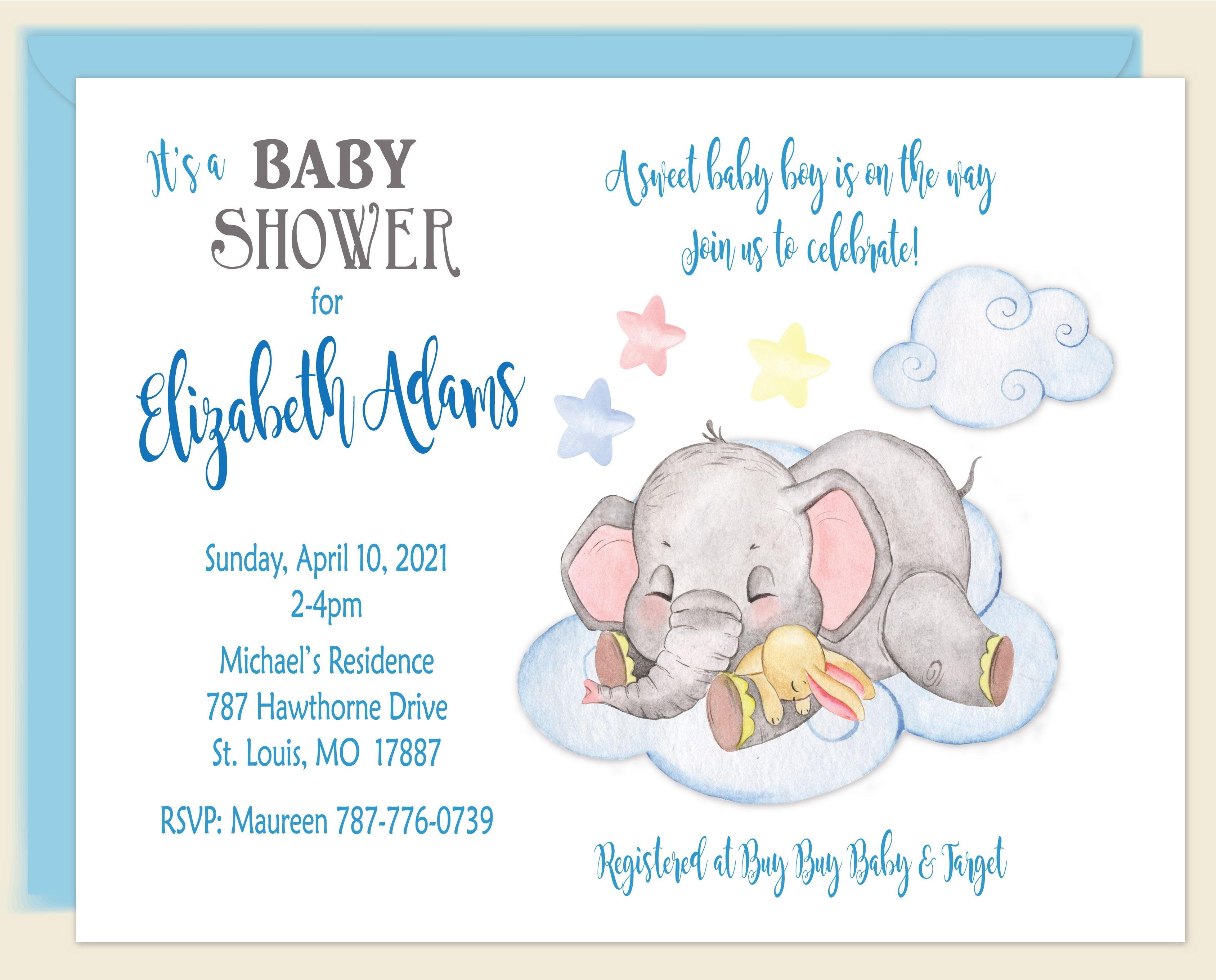 Elephant Cloud Boy - Cute Elephant Plush Toy for Kids, Soft Stuffed Animal Gift for Boys & Girls | Perfect for Bedtime, Nursery Decor, and Birthday Presents