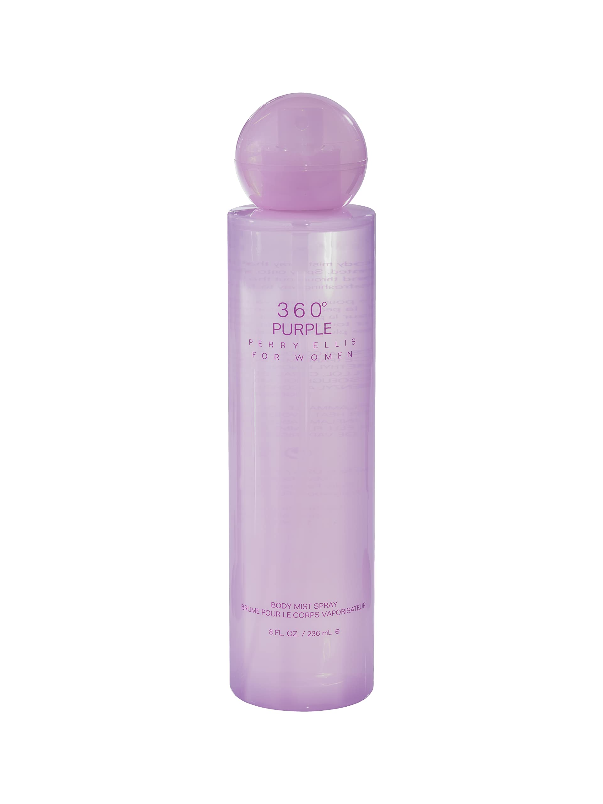 Perry Ellis 360° Purple Body Mist for Women, 8 oz | Long-Lasting Floral Fragrance | Perfect for Daily Wear, Date Night & Special Occasions