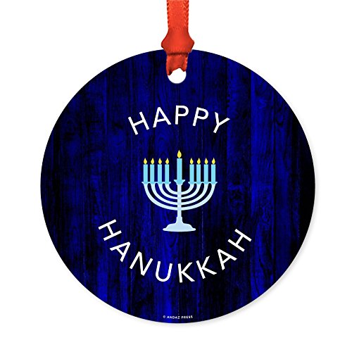 Happy Hanukkah With Menorah