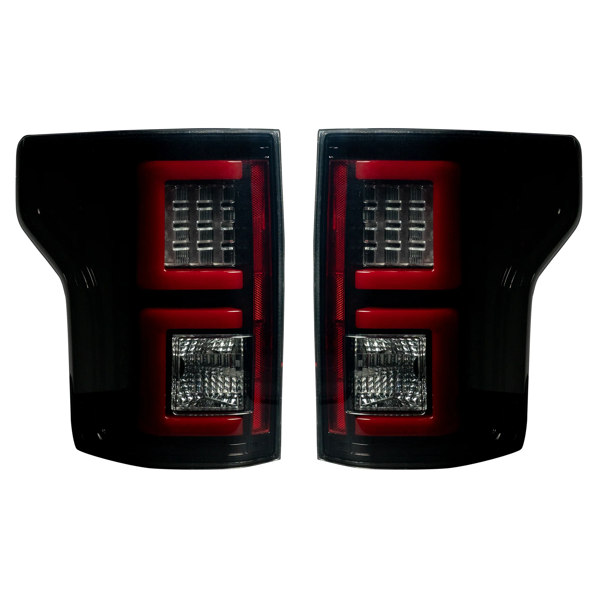 Ford F150 2015-2017 LED Tail Lights - Smoked Black Lens - High Performance Brake Lights for Pickup Trucks - Perfect for Night Driving & Off-Road Adventures