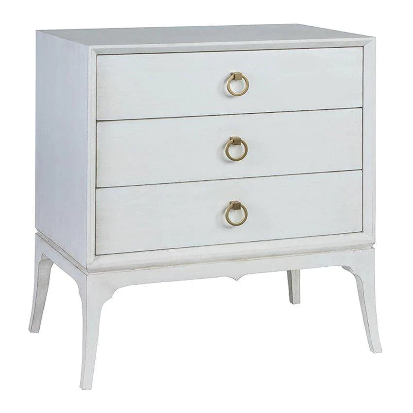 Bennett Triple Drawer Nightstand - Modern Bedside Table with Storage for Bedroom, Living Room, or Office - Perfect for Organizing Essentials, Books, and Decor