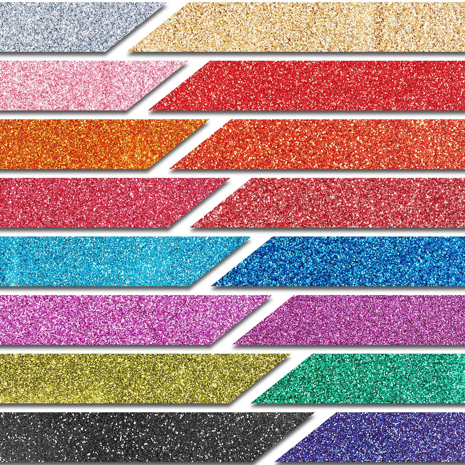 16 Colors Holographic Nail Glitter Powder - Shimmer Sequins for Nails, Face & Body - 6 Mini Brushes Included - Perfect for Festivals, Cosplay & DIY Nail Art