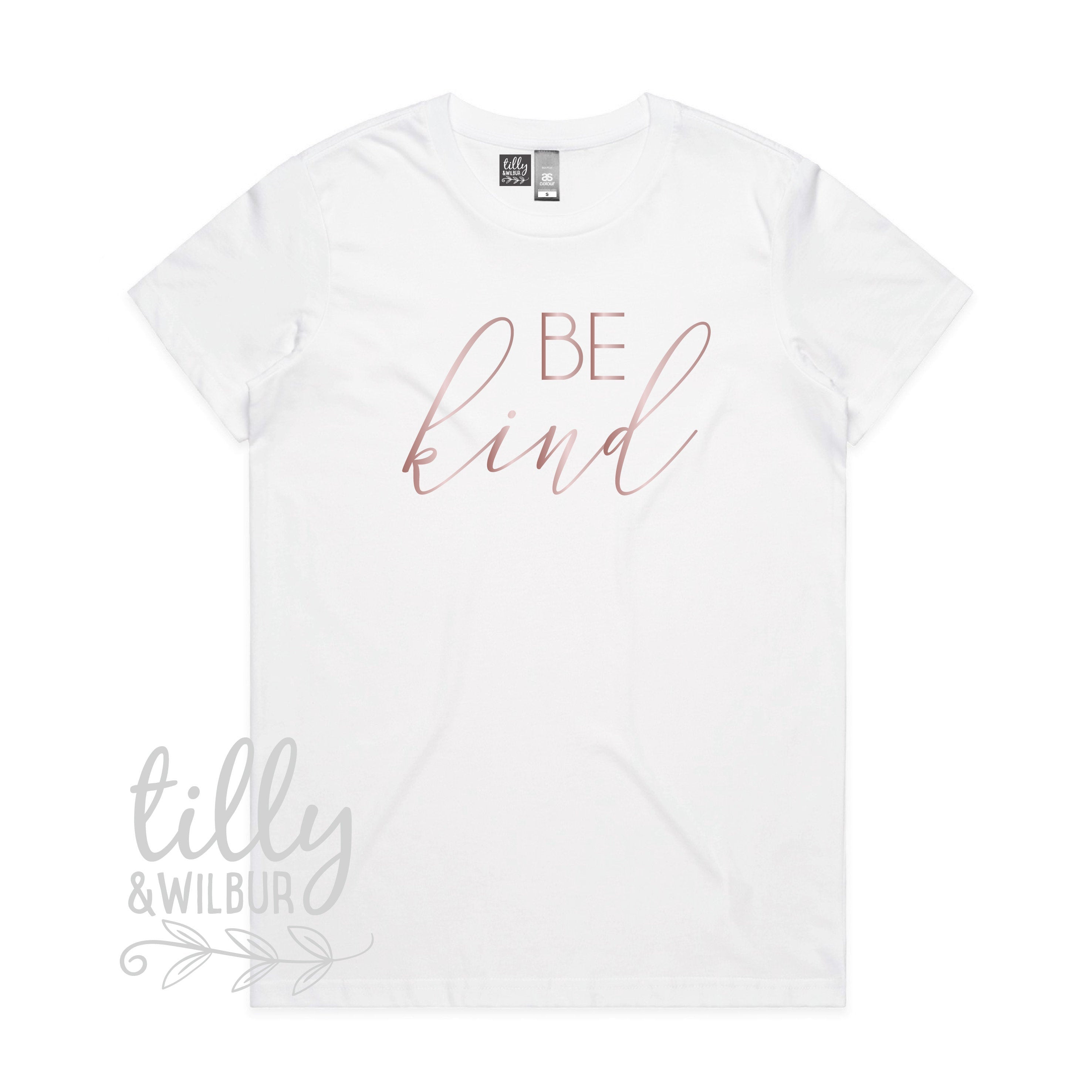 Be Kind Women's T-Shirt - Inspirational Kindness Quote Tee for Women | Motivational Apparel for Everyday Wear, Work, School & Social Outings