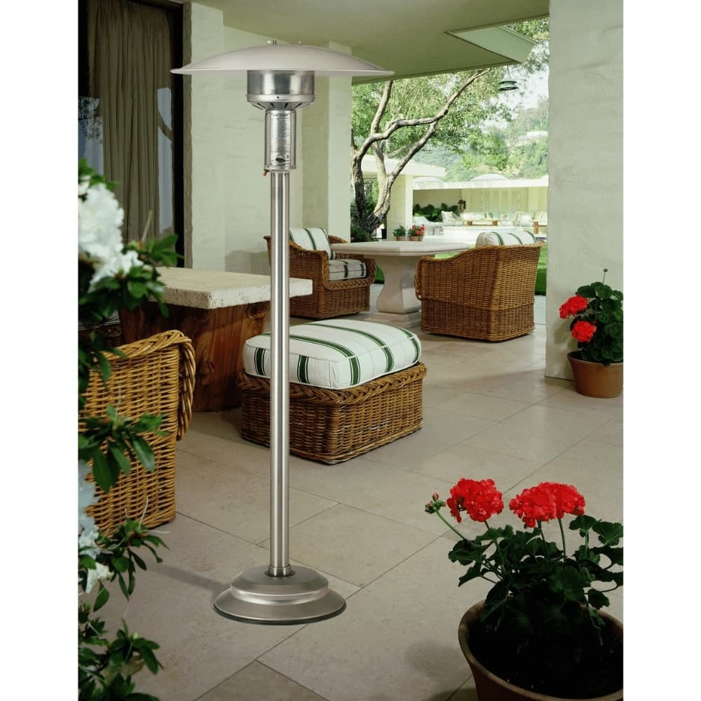 Portable Stainless Steel Patio Heater - Outdoor Propane Gas Heater for Backyard, Deck, Garden & Patio Use - Perfect for Cool Evenings & Outdoor Gatherings
