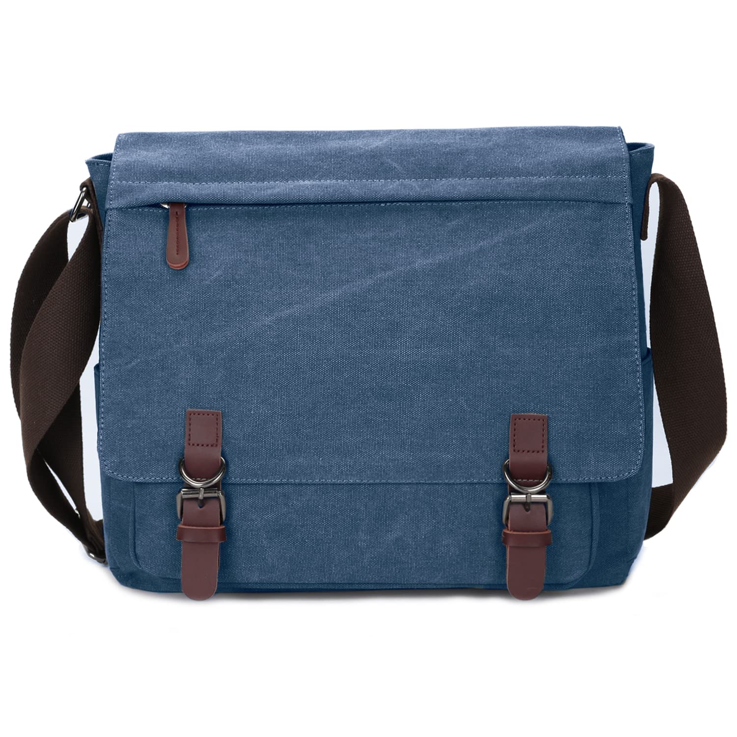 Stylish Unisex Canvas Messenger Bag - Durable 15.6 Inch Laptop Briefcase for Men & Women, Perfect for Travel, Work & Business Commute
