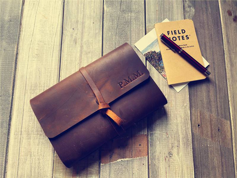 Vintage Handmade Leather Bound Journal - Classic Writing Notebook for Travel, Journaling & Gift Giving - Premium Leather Diary with Blank Pages for Men & Women