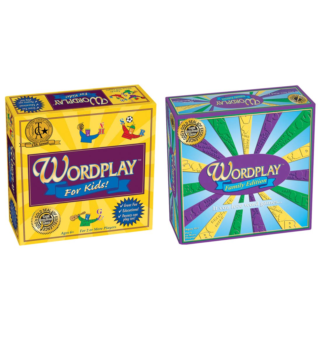 Kids & Family Wordplay Board Game Bundle - Fun Learning for Home & Parties