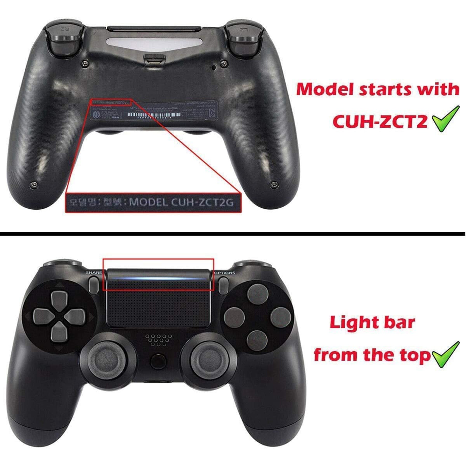 eXtremeRate Multi-Color LED Illuminated Buttons DTFS Kit for PS4 CUH-ZCT2 Controller - Chameleon Purple & Blue - Enhance Gaming Experience with Custom Lighting