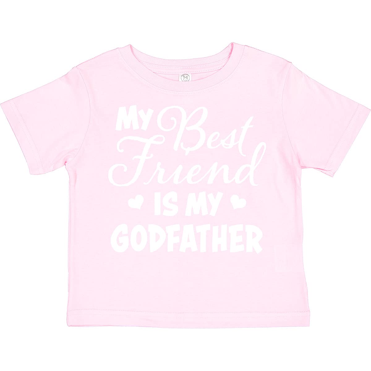 My Best Friend is My Godfather Heart Design Toddler T-Shirt for Birthdays & Family Gatherings