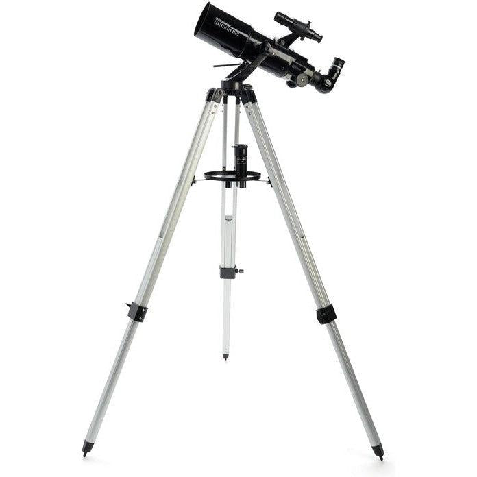 Celestron Powerseeker 80AZ Short Tube Telescope - 80mm Aperture Refractor Telescope for Beginners & Adults - Portable Astronomy Telescope for Moon, Planets & Stargazing - Perfect for Backyard, Camping & Travel Adventures