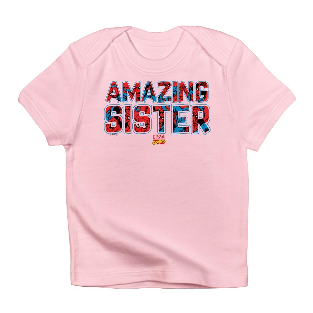 Spider-Man Sister Infant Baby T-Shirt | Cute Superhero Outfit for Toddlers & Infants | Perfect for Birthdays, Playdates & Family Photos