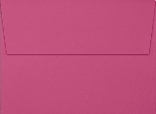 Premium LUXPAPER A7 Invitation Envelopes - 80 lb. Magenta, 5.25