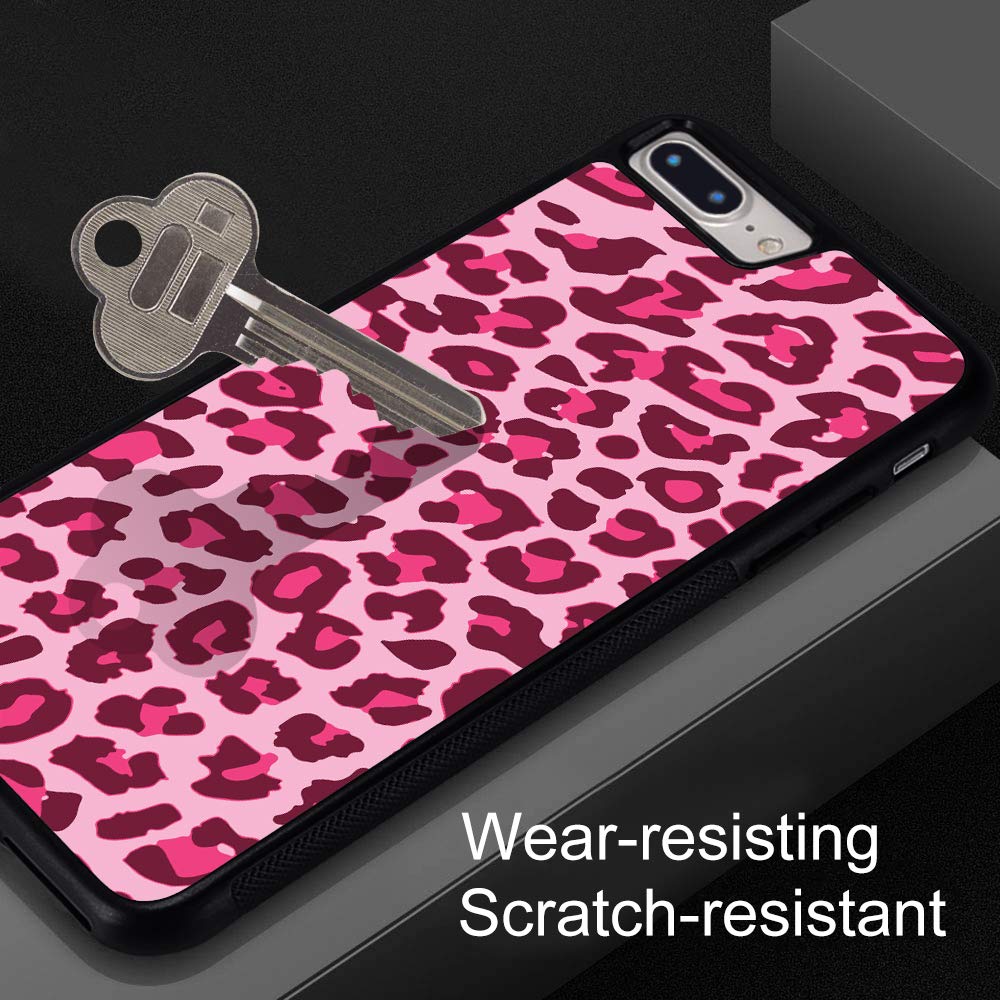 Cute Red Leopard Print Phone Case for iPhone 11 Pro - Luxury Pink Cheetah Animal Print Shockproof Cover, Soft TPU & Hard Back Protective Case for Women - Perfect for Everyday Use, Travel & Fashion Accessory