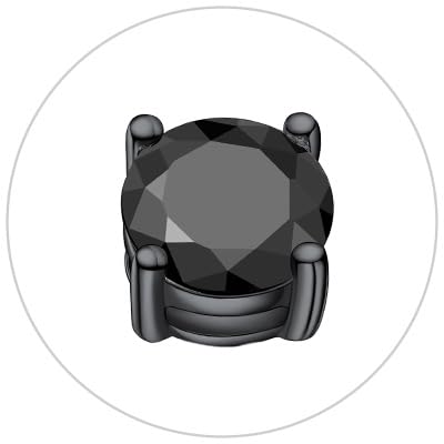 4 Prong-Ruthenium-Black Moissanite