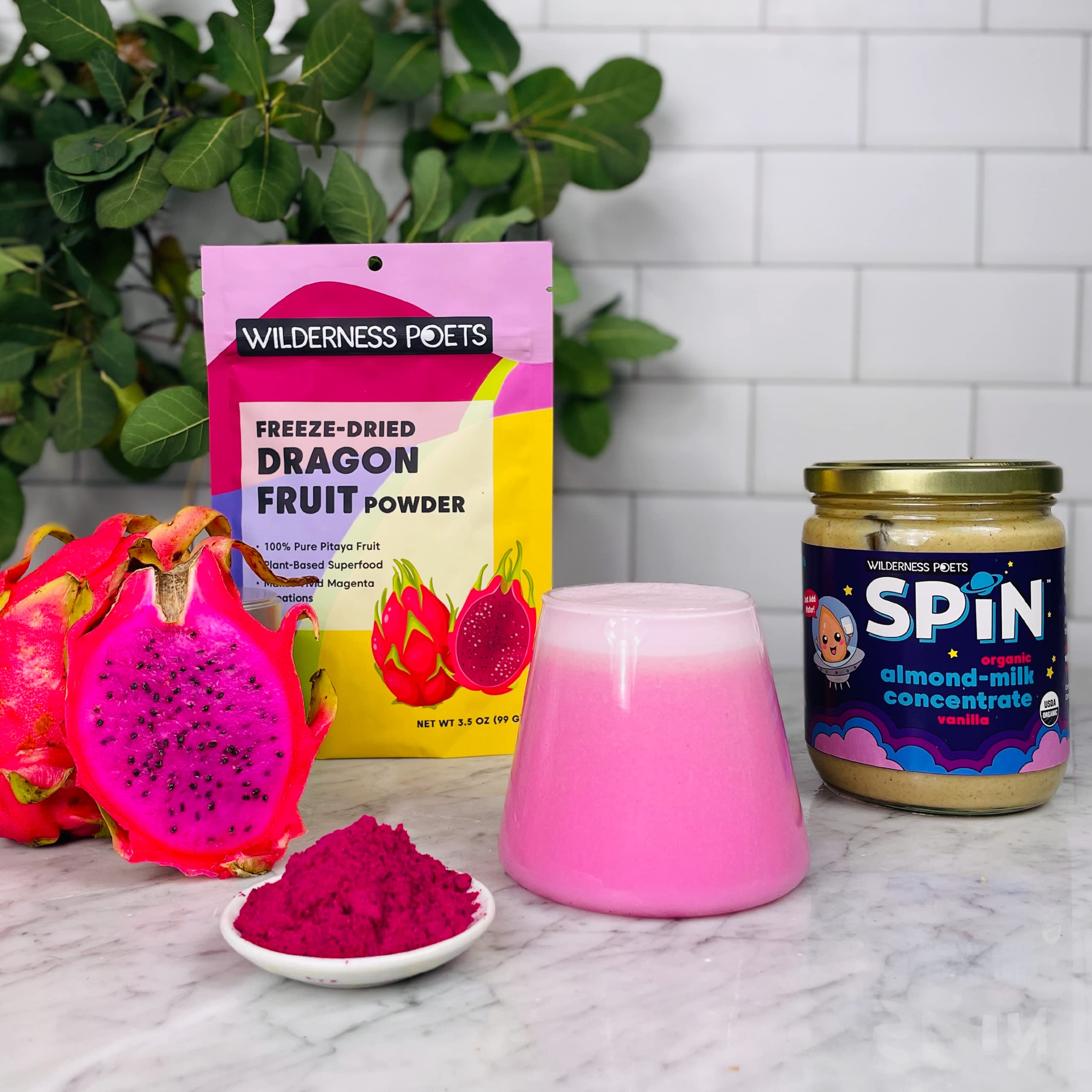 Organic Freeze Dried Dragon Fruit Powder (Pitahaya) - 5lb Bulk Pack - Natural Superfood for Smoothies, Baking & Healthy Snacks - Vegan, Gluten-Free, Non-GMO - Perfect for Smoothie Bowls, Yogurt Toppings & Energy Bars