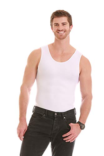 Insta Slim ISPRO Men's Slimming Muscle Tank Top - Shapewear Compression Shirt for Workout & Body Shaping | Made in USA | Gym, Running & Daily Wear