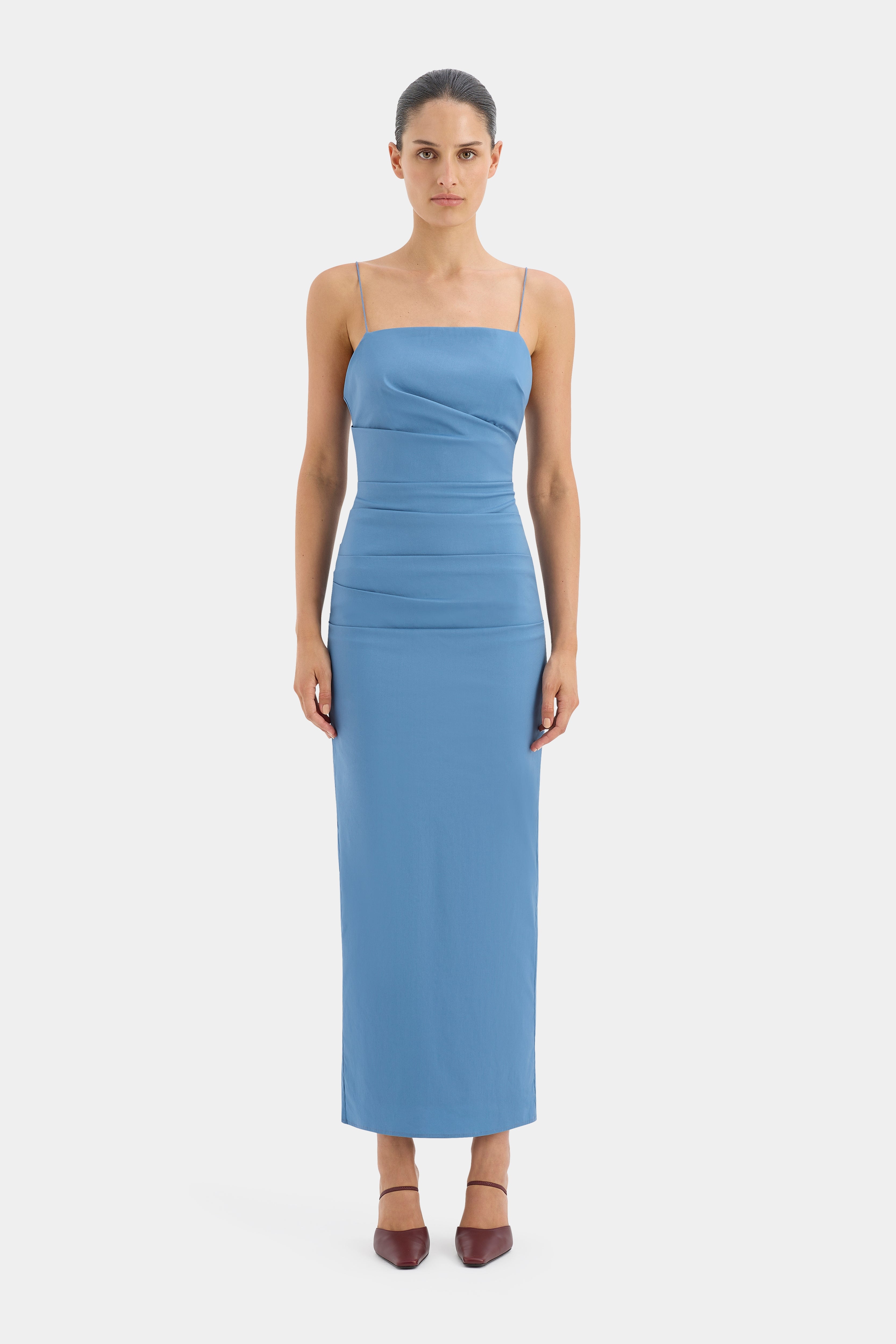 Jones Gown Washed Blue - Stylish and Comfortable Women's Dress for Casual Wear, Parties, and Special Occasions
