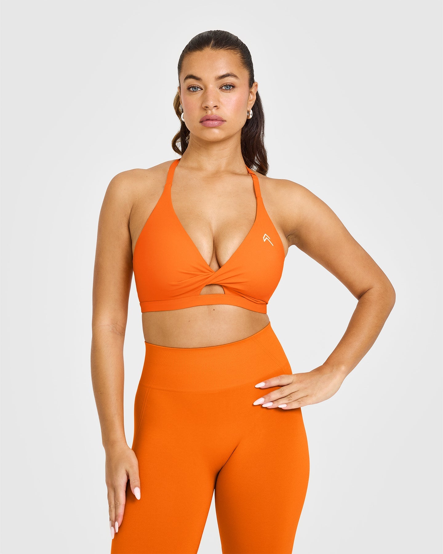 High Support Workout Sports Bra for Women - Flame Orange Color | Yoga, Running, Gym & High-Intensity Training