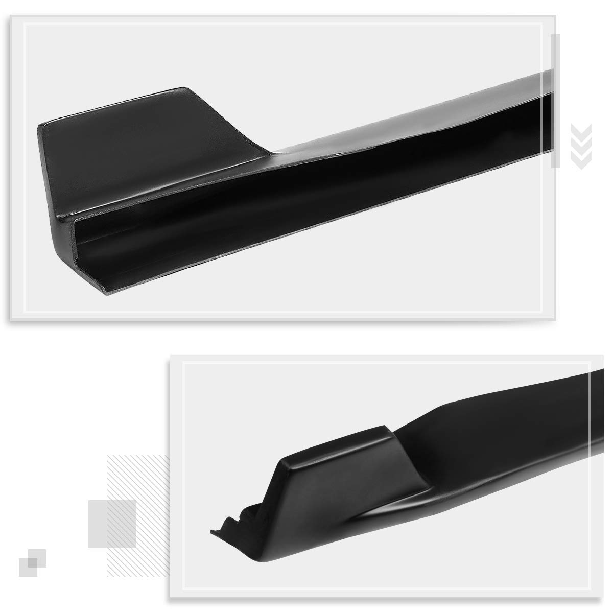 ABS Lower Side Skirts Underbody Rocker Panel Extension Splitter Lip Body Kit for 2015-2017 Ford Mustang - Enhance Style & Aerodynamics for Street & Track Performance