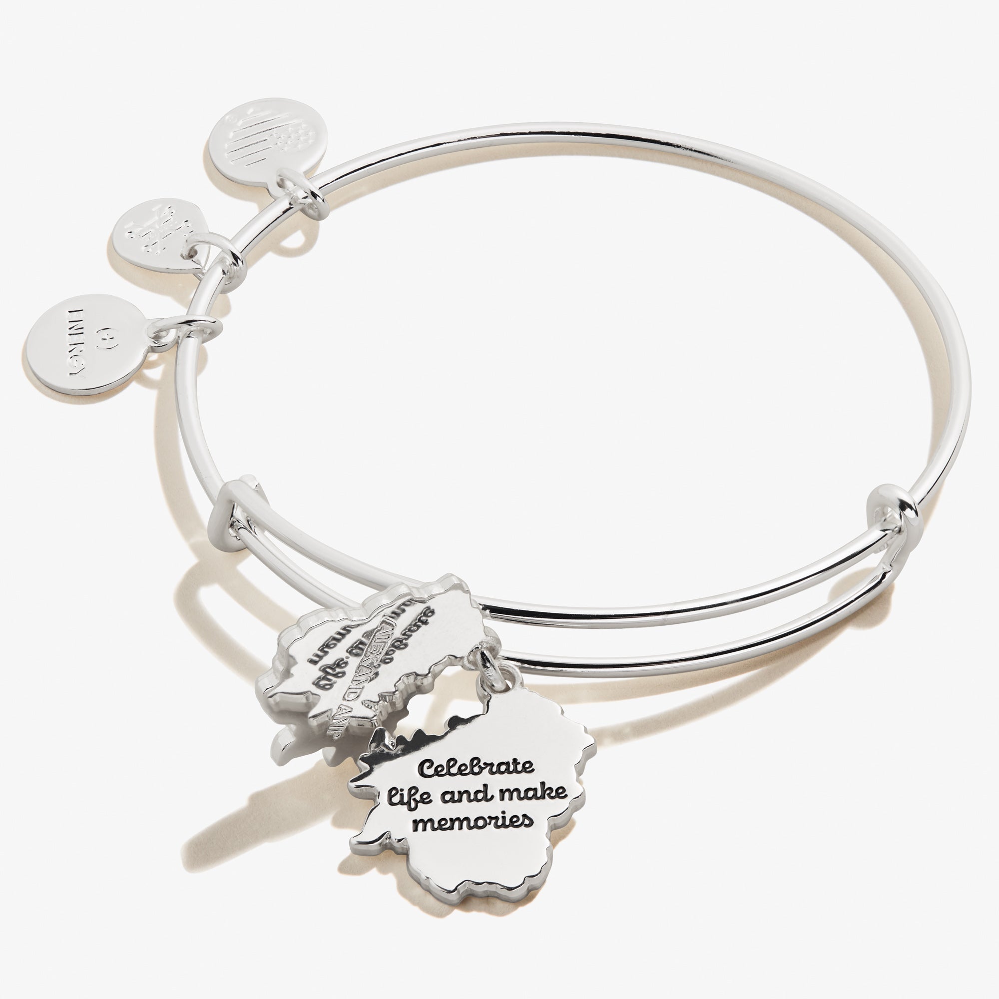 Delphinium Flower Mantra Charm Bangle - Elegant Boho Spiritual Jewelry for Women - Perfect for Yoga, Meditation & Everyday Wear