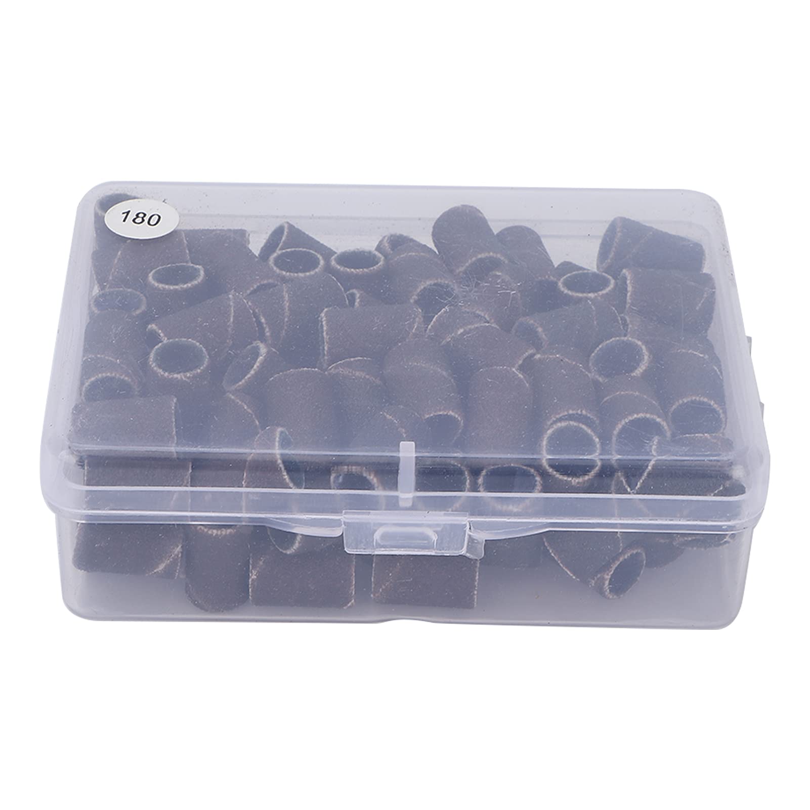Professional Nail Art Sanding Bands 180 Grit - Durable Nail Drill Bits for Manicure & Pedicure | Salon Quality Sanding Bands for Acrylic & Gel Nails (HQ-13 Black) | Perfect for Nail Shaping, Buffing & Smoothing