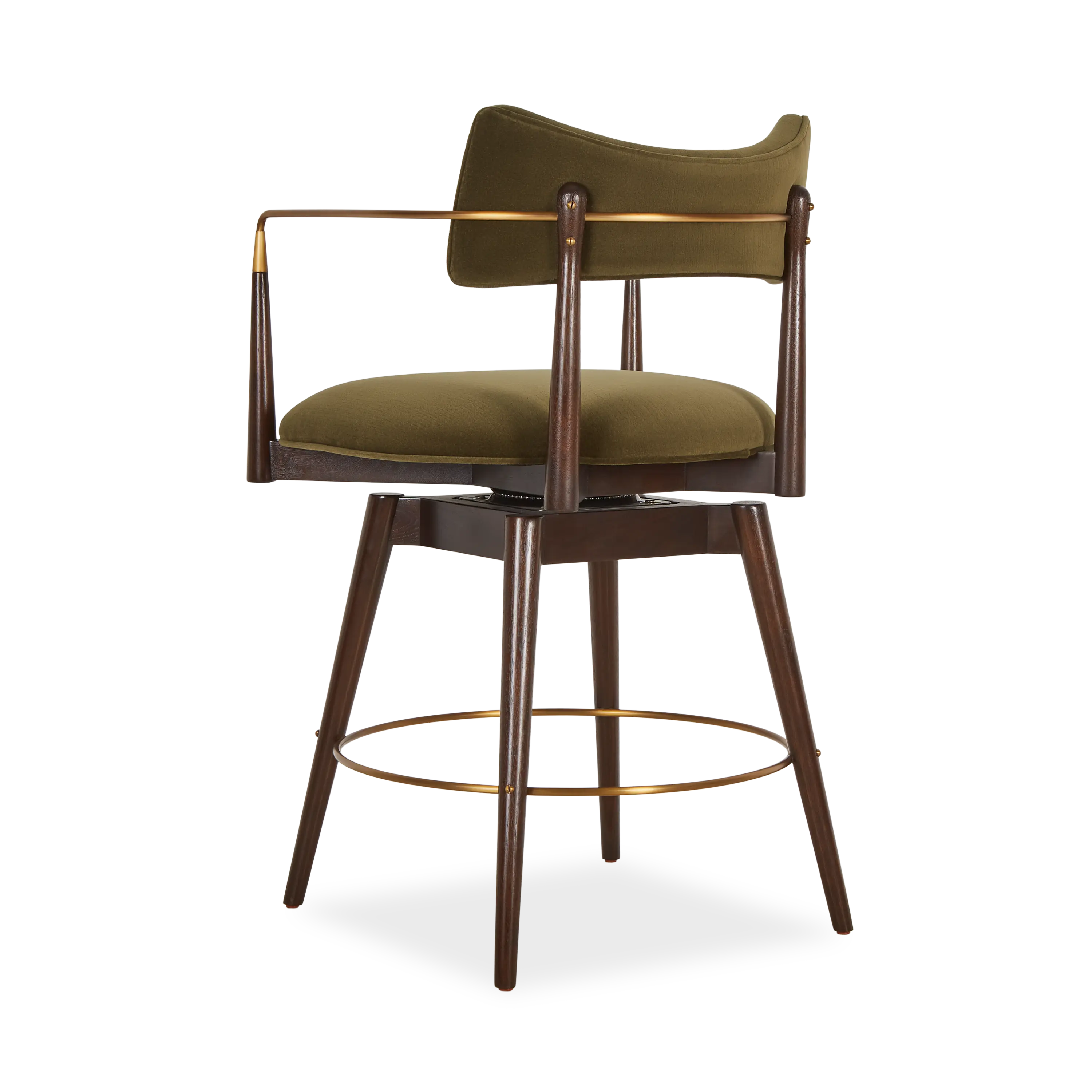 Durrant Swivel Counter Stool - Adjustable Height Bar Stool with 360° Rotation for Kitchen Island, Breakfast Nook & Home Bar - Modern Dinning Chair with Comfortable Cushioned Seat