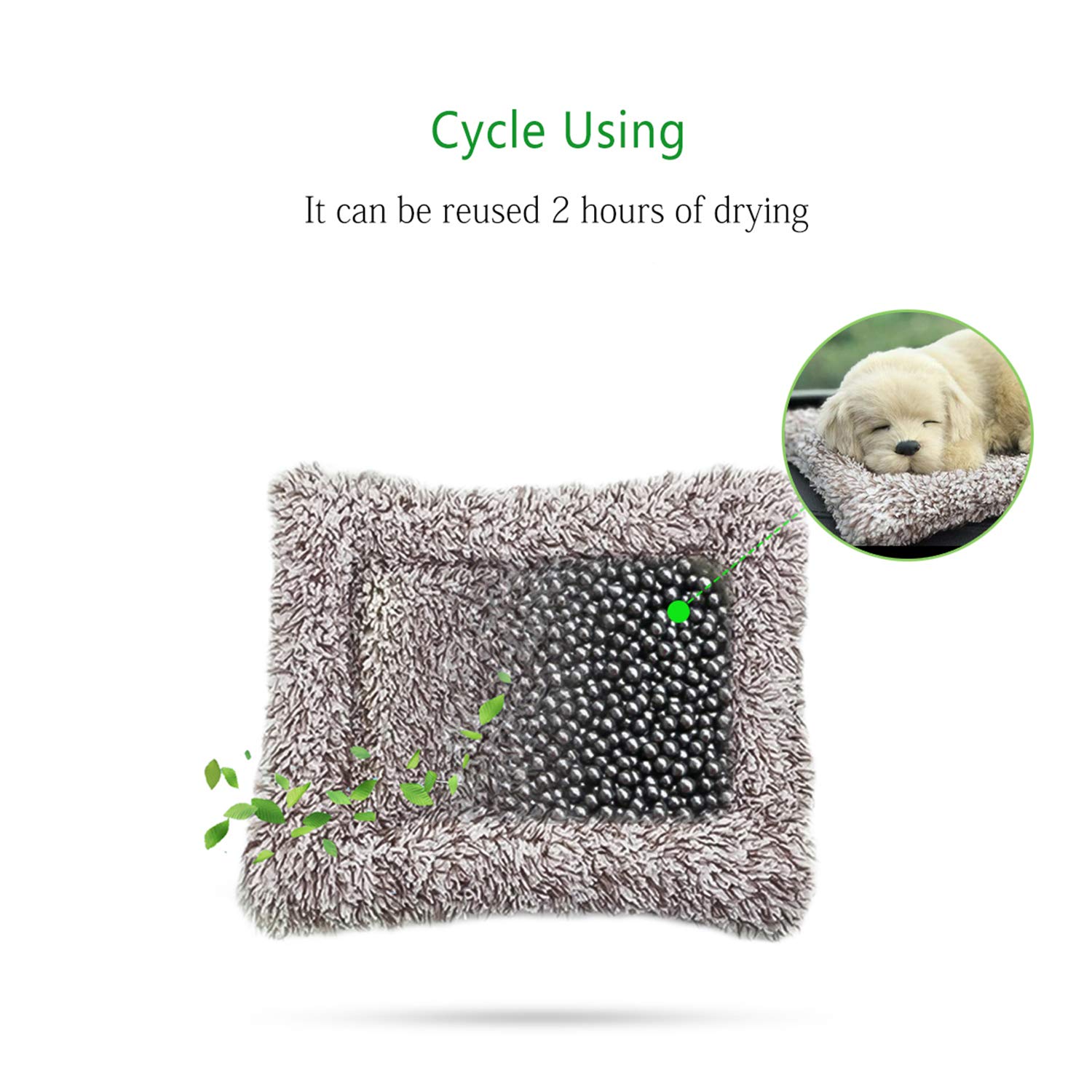Ergocar Bamboo Charcoal Air Purifying Bags - Cute Animal Car Air Freshener & Odor Eliminator | Natural Dehumidifier for Cars, Home, Closet | Yellow-White Cat Design for Fresh Air & Moisture Control