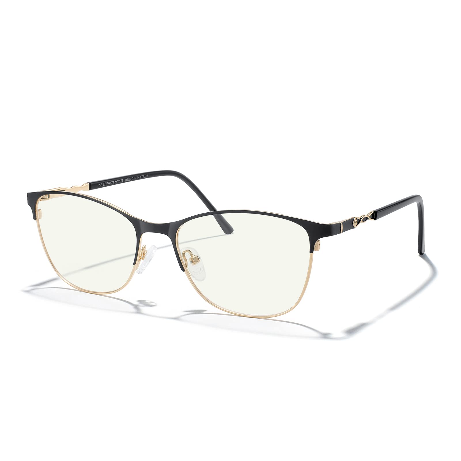 Blue Light Blocking Glasses for Women - MERRY'S Anti Eyestrain Computer Glasses with UV Protection, Fashion Reading Glasses for Office Work & Screen Time