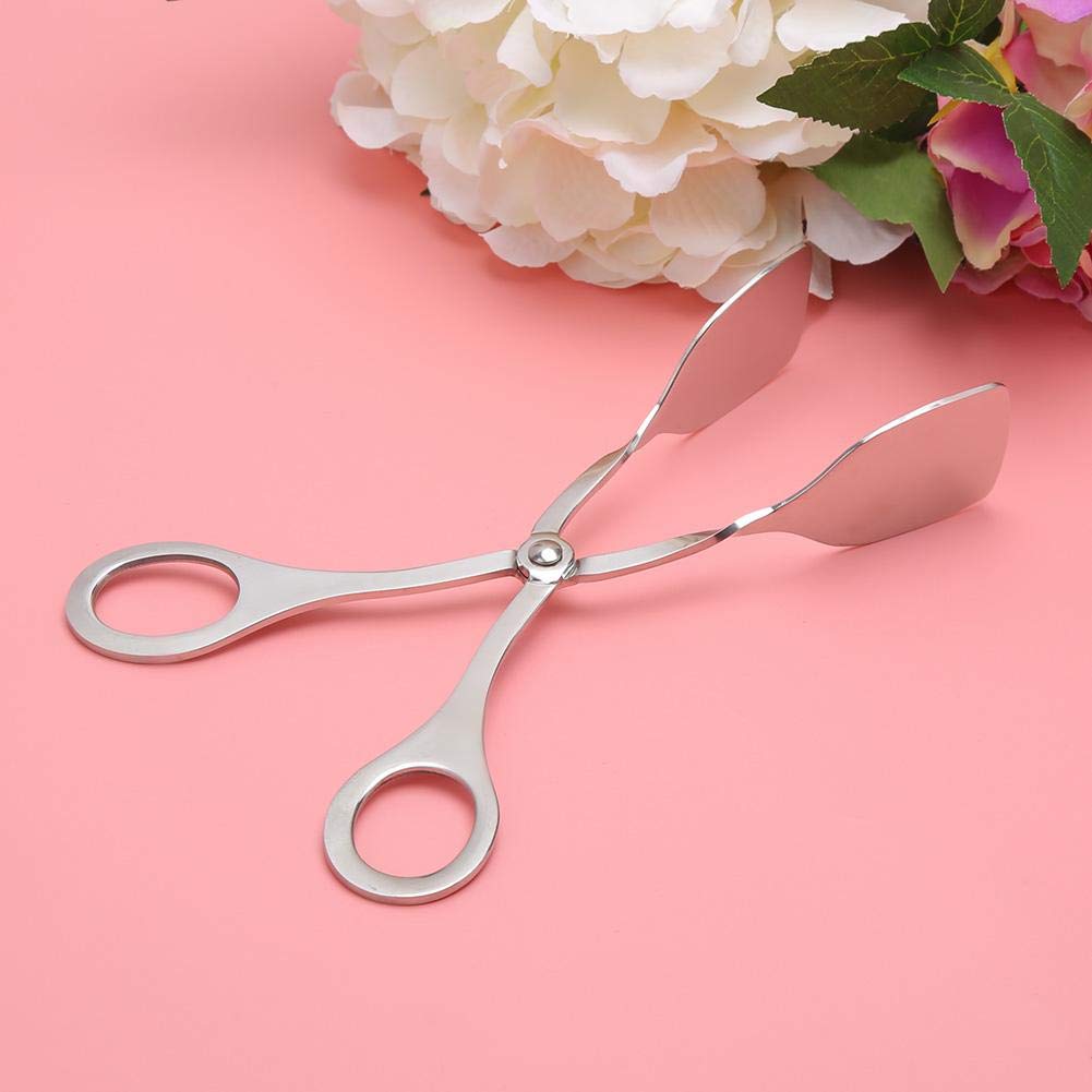 Stainless Steel Scissor Cooking Tongs - Durable BBQ Clip for Baking, Bread, Steak, and Kitchen Serving - Perfect for Grilling, Buffet, and Home Cooking