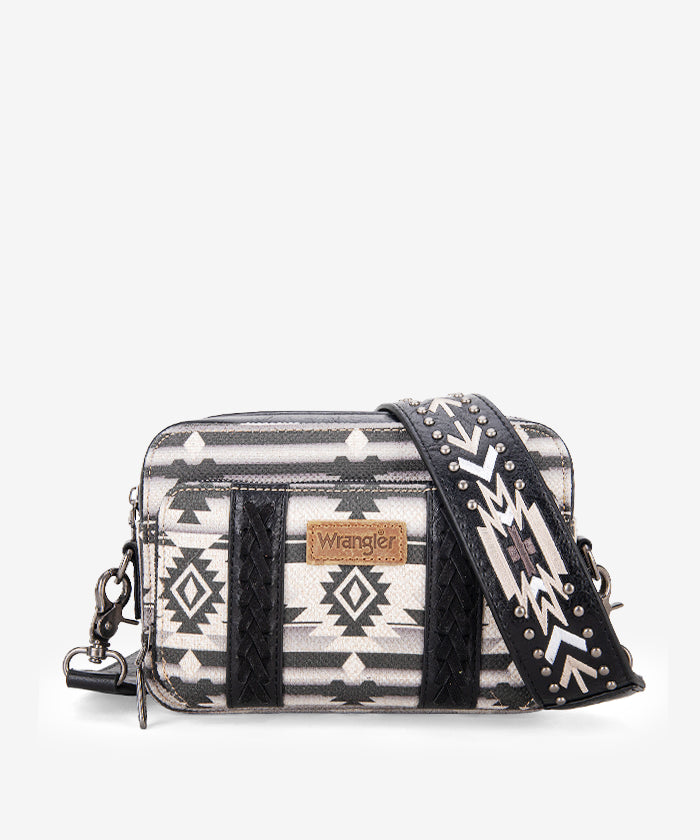Wrangler Aztec Printed Crossbody Purse - Stylish Boho Shoulder Bag for Women | Perfect for Travel, Shopping & Everyday Use
