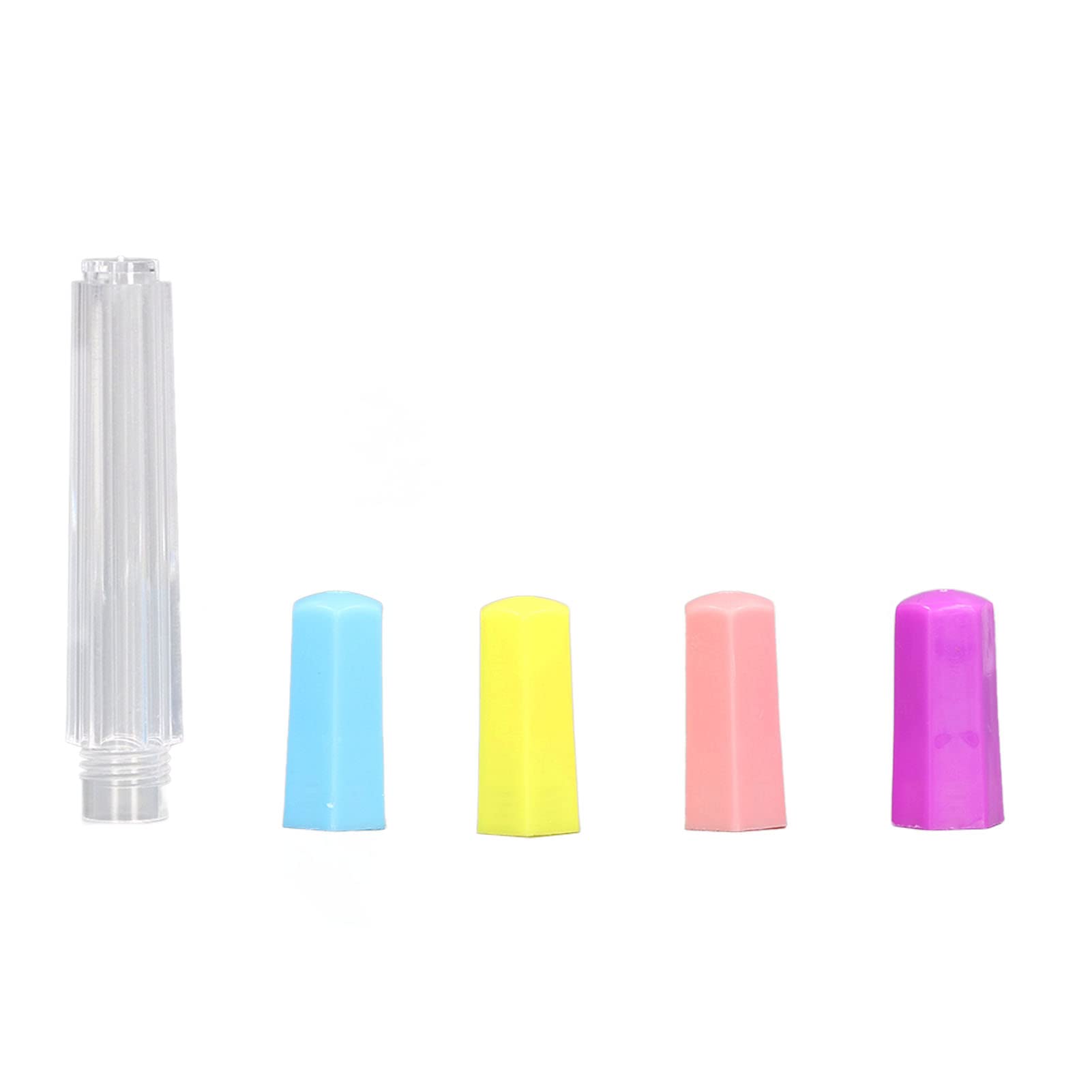10-Piece Clear Felting Needle Storage Container with Lids - Sewing Needles Organizer Tube Kit for Embroidery, Knitting & DIY Crafts - Perfect for Craft Rooms, Travel & Needlework Projects