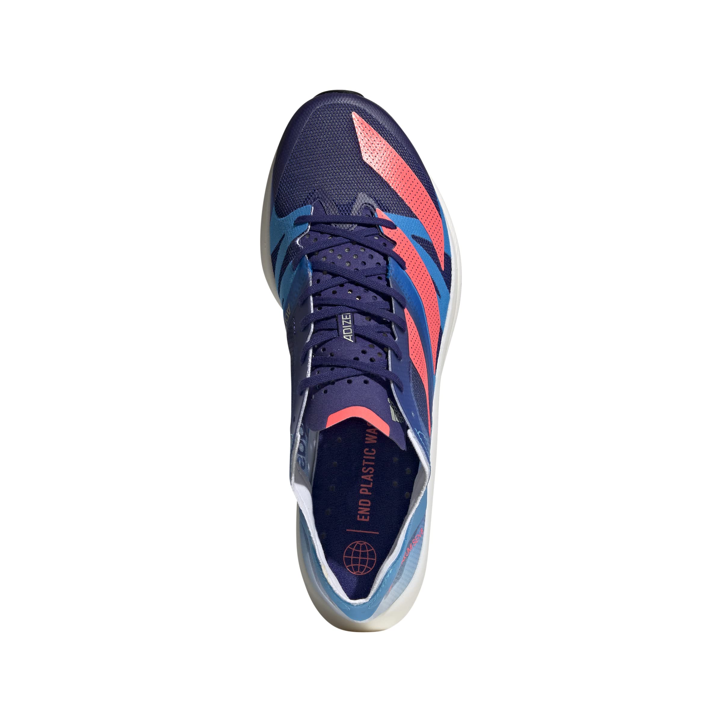 adidas Men's Adizero Takumi Sen 8 Running Shoes - Legacy Indigo/Turbo/Sky Rush 9 D | Lightweight & Responsive for Marathon Training & Road Racing