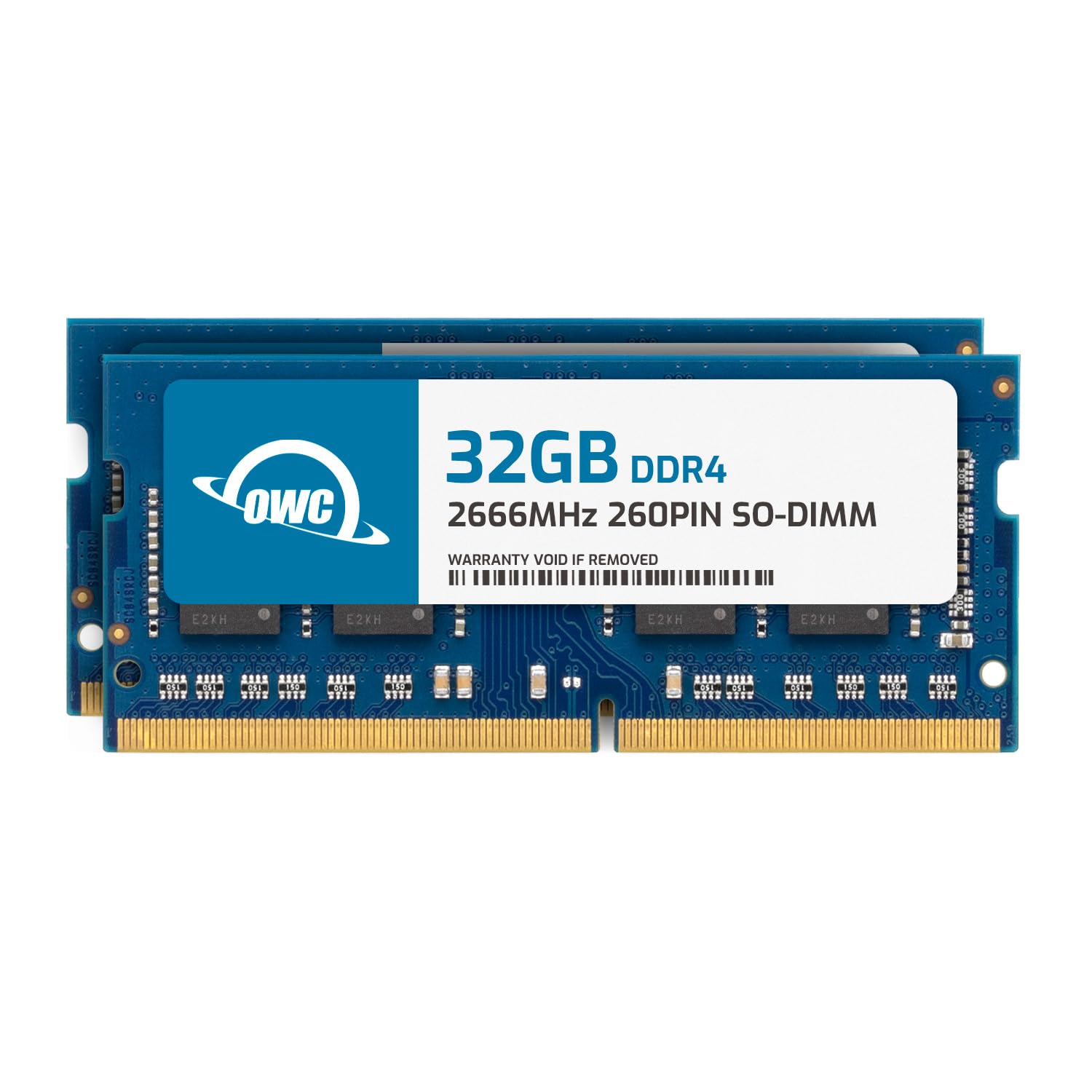 OWC 64GB (2x32GB) DDR4 2666MHz SODIMM RAM Upgrade Kit for Laptops - PC4-21300, CL19, 1.2V, 260-pin, Non-ECC - Boost Performance for Gaming, Video Editing & Multitasking