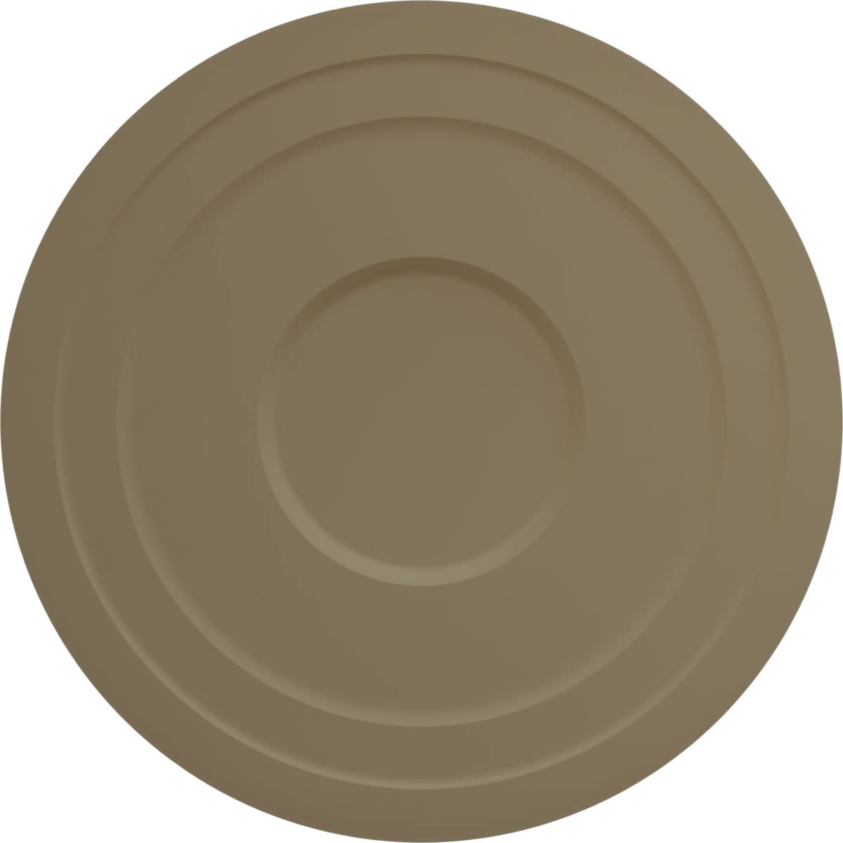 Ekena Millwork CM30TEPCC 30 5/8 Inch Round Tellson Ceiling Medallion - Hand-Painted Pottery Cream Crackle Finish, 2 1/2 Inch Projection, Fits 6 3/4 Inch Canopies - Perfect for Dining Room, Foyer & Bedroom Ceiling Decor