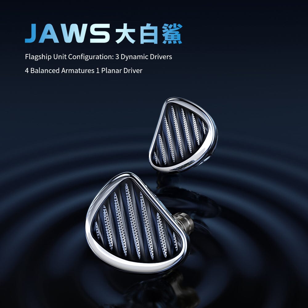TRN JAWS 3DD+4BA+1PD Hybrid Driver HiFi In-Ear Earphones with Detachable Cable - Perfect for Audiophiles, Gaming & Music Listening