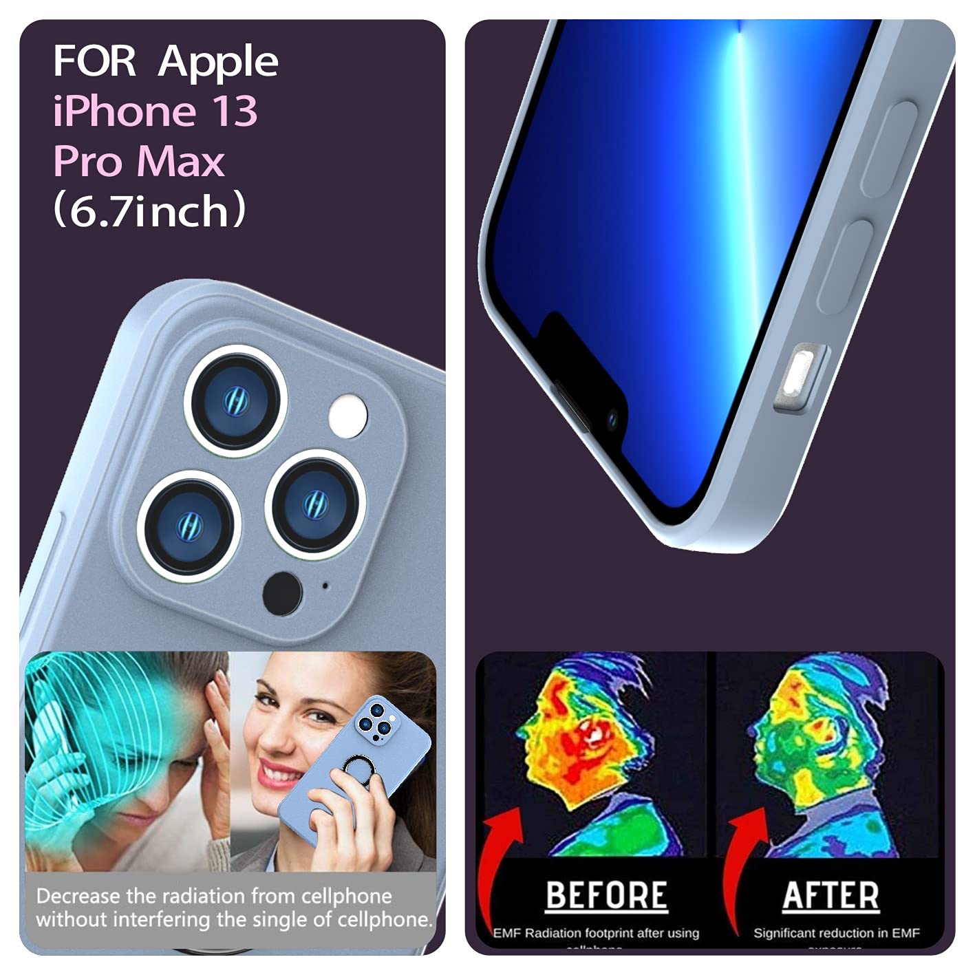 Premium Shockproof Liquid Silicone Case for iPhone 13 Pro Max (6.7