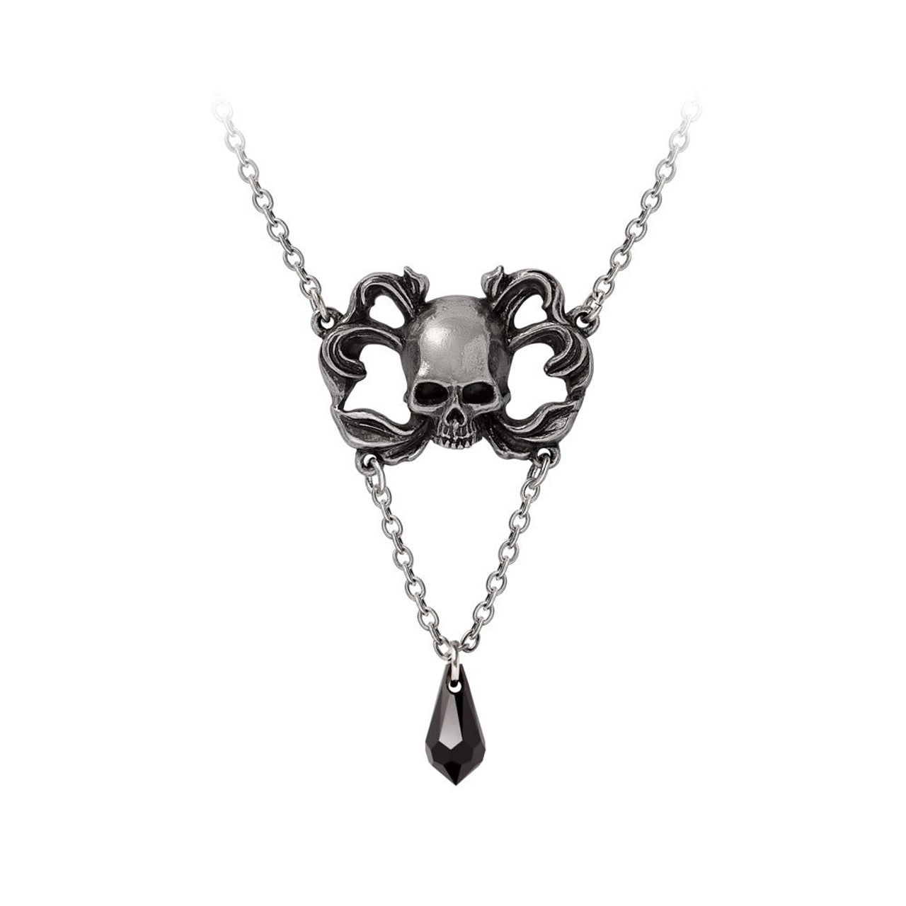 Gothic Death Skull Pendant Necklace - Stainless Steel Men's Jewelry for Bikers & Rock Fans - Perfect for Halloween, Punk Fashion & Gifts