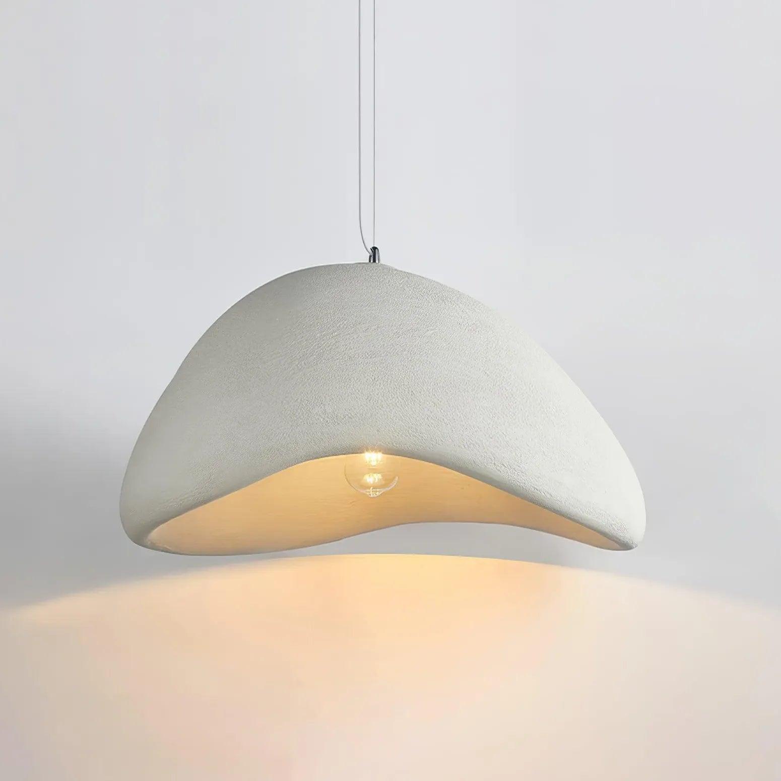 Modern LED Pendant Light in Stone Shape - Sleek Hanging Fixture for Kitchen Island, Dining Room & Living Room Decor
