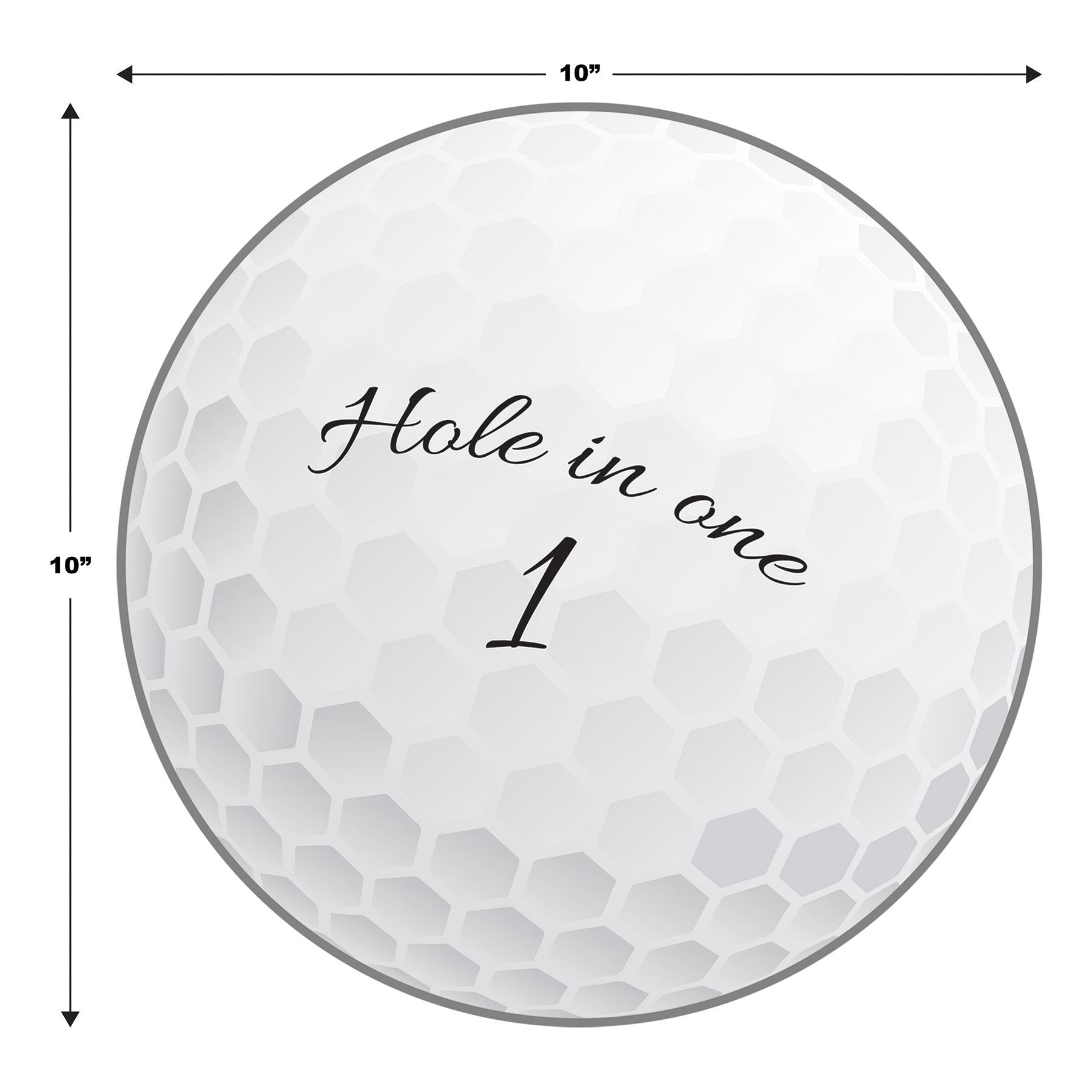 12 Pack Beistle Golf Ball Party Cutout Decorations - Fun Golf Theme Party Supplies for Birthdays, Baby Showers & Sports Events - Perfect for Wall Decor, Photo Backdrops & Party Favors