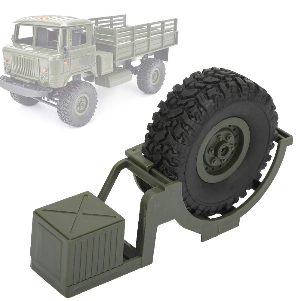 Jimfoty RC Car Spare Tire - High-Quality Replacement Accessory for Military RC Trucks & Cars - Durable, Wear-Resistant Decoration Part - Perfect for Off-Road Adventures & RC Enthusiasts
