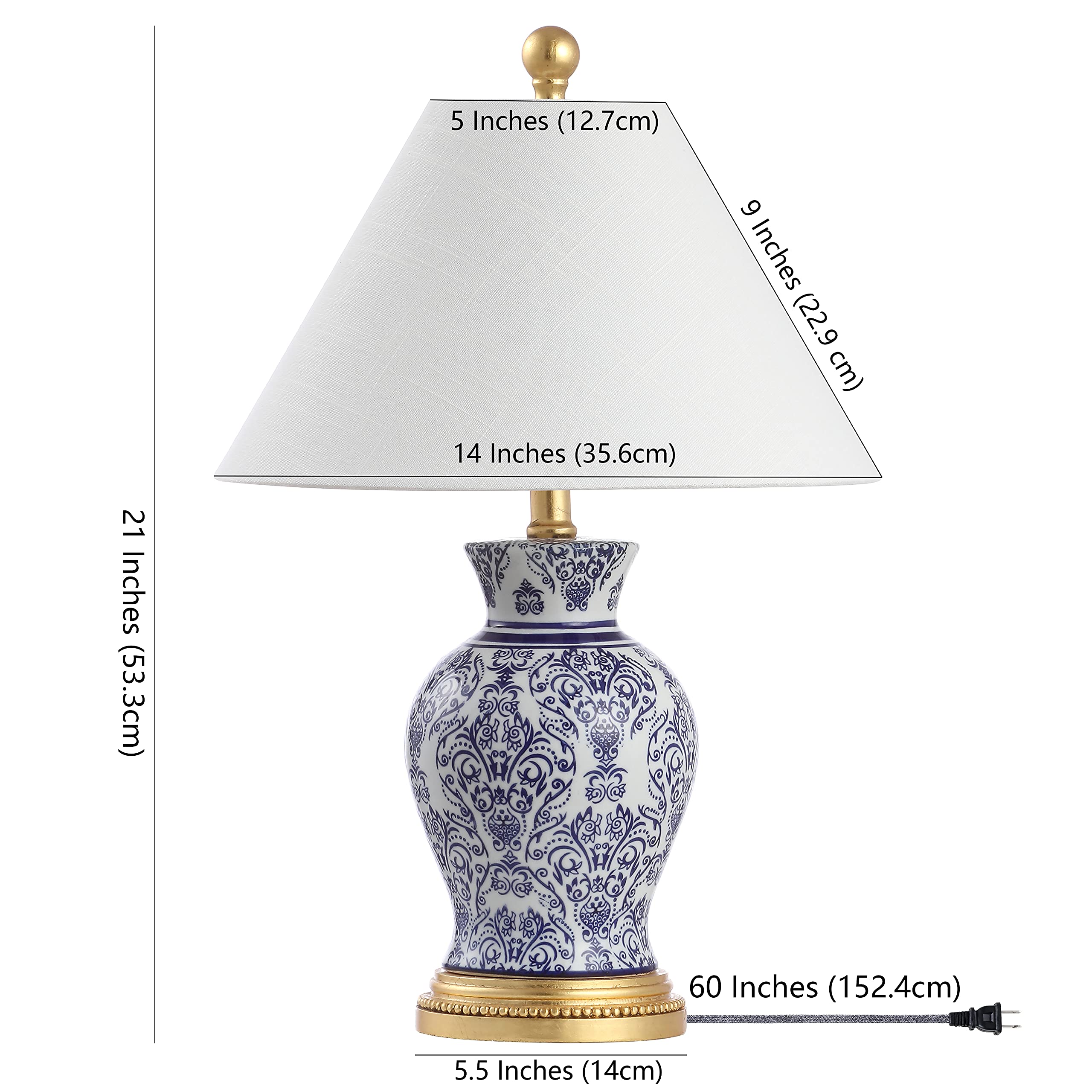 JONATHAN Y JYL6606A-SET2 Set of 2 Modern Farmhouse Table Lamps - 21