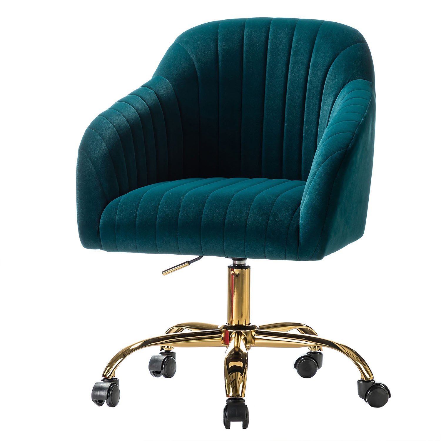 Luxury Velvet Office Chair - Ergonomic Desk Chair with Adjustable Height for Home & Workspace - Perfect for Remote Work, Gaming & Study